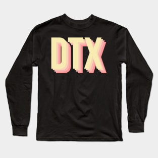 DTX sunset colors Long Sleeve T-Shirt